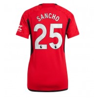 Manchester United Jadon Sancho #25 Hemmatröja Kvinnor 2023-24 Korta ärmar